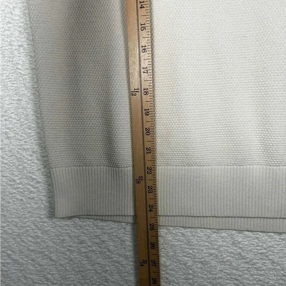 Nine West Cream Textured Knit Puff Sleeve Sweater Top | XXL - Picture 7 of 8